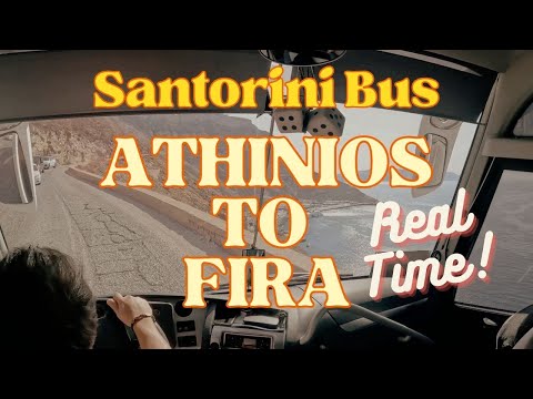 Athinios Port to Fira - Bus Route in Real Time