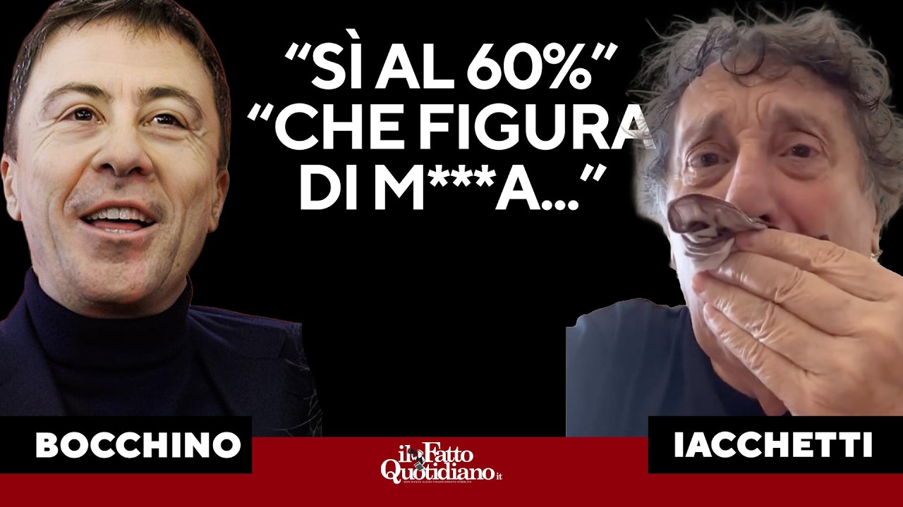 Tutte le previsioni sbagliate di Bocchino: "Sì al 60%". Lo sfottò di Iacchetti: "Che figura di m..."