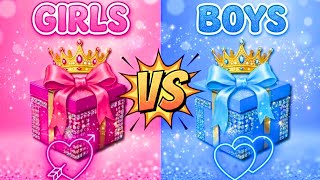 The BIGGEST Gift Box Challenge BOYS 💙 vs GIRLS 🎀 Which Team Will Win? 😜