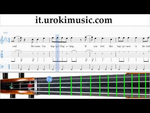 Lezioni di Violino Pharrell Williams - Happy Parte#2 Melodia Tutorial Spartito Imparare Insegnante