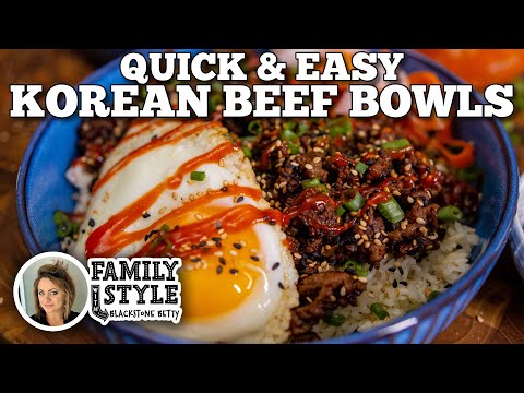 Betty's Korean Beef Bowls on the Blackstone E-Series