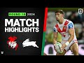 NRL 2024 | Dragons v Rabbitohs | Match Highlights