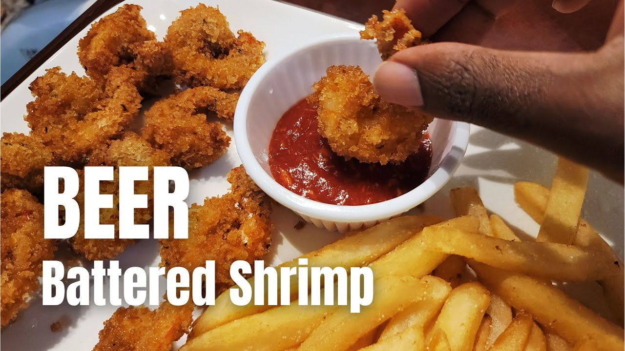 How to make Beer Battered Shrimp!! - with Panko bread crumbs #shrimp #beer #batter #seafood