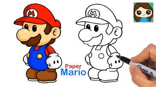 How to Draw Mario | Paper Mario | Relaxing Game Character Art Skills