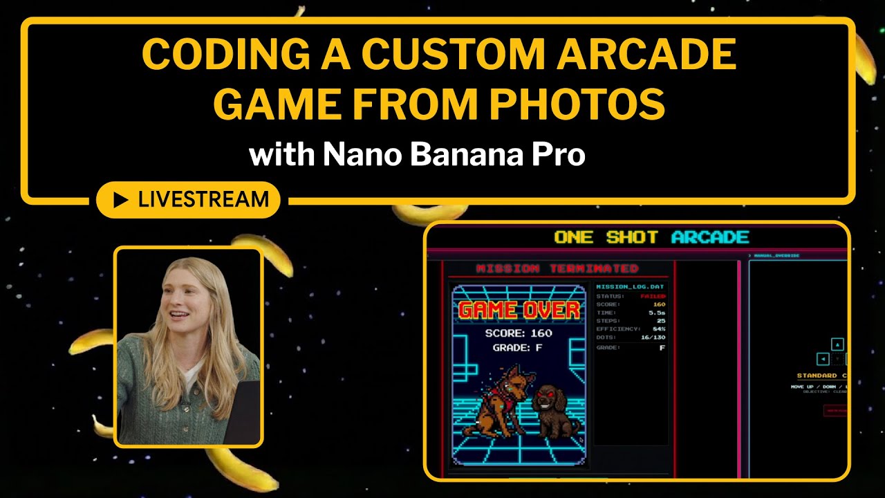 Vibe Coding a Custom Arcade Game from Photos with Nano Banana Pro