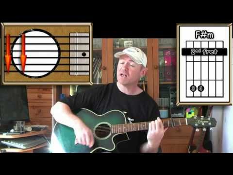 Raindrops Keep Falling On My Head - B J Thomas - Acoustic Guitar Lesson (easy)