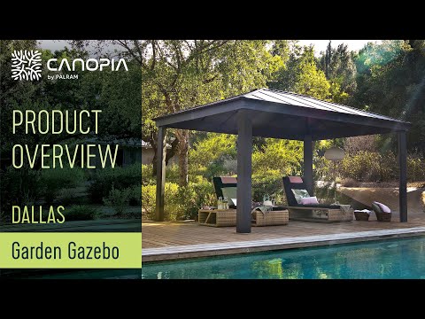 Paviljong Canopia By Palram Dallas 4,2 x 4,8m Antracitgrå