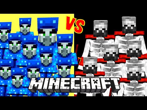 100 Illusioners VS. Mutant Skeleton. Which TEAM will WIN?!? | Minecraft Mob Battle