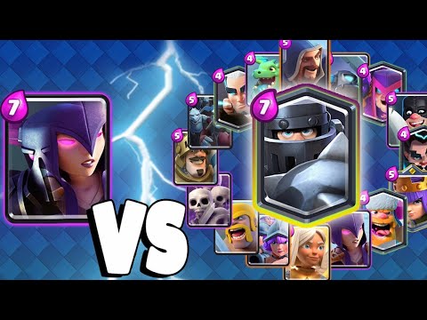 PEKKA + WITCH Vs MEGA KNIGHT + ALL CARDS | Clash Royale