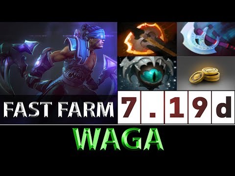 Waga [Anti-Mage] Fast Farm The Way It Should ► Dota 2 7.19d
