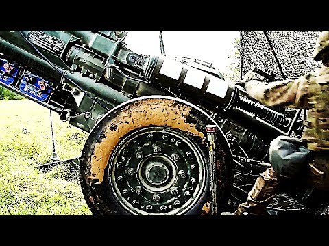 Airborne Field Artillery Regiment Trains With The Mighty M777 Howitzer