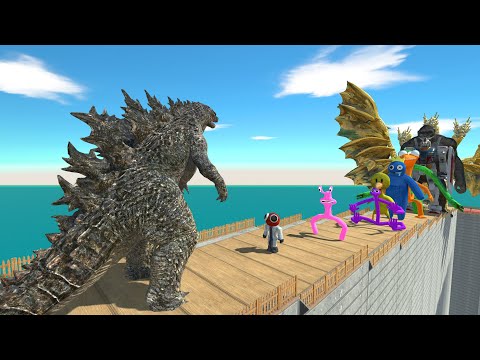 Godzilla vs Ghidorah DEATH FALL - Animal Revolt Battle Simulator