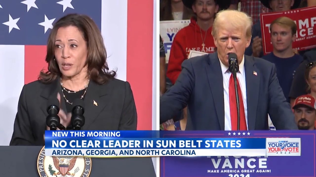 Donald Trump and Kamala Harris are tied at 49% in North Carolina