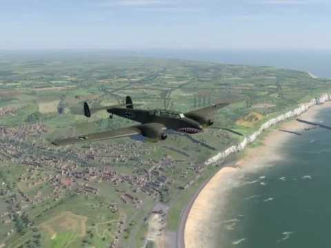 IL2 Sturmovik Cliffs of Dover - A trip to Dover with Bf110 C7