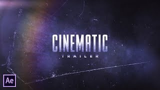 After Effects Tutorial - Cinematic Trailer Title Animation in After Effects (Free Project)