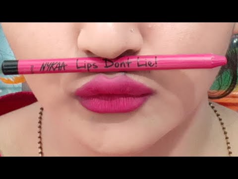 Nykaa lips dont lie! Line and fill lipliner review | Lipliner for bridal makeup kit | Nykaa | Video