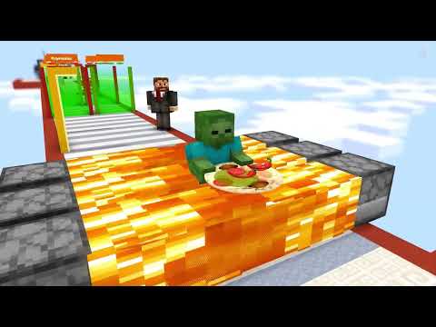 Monster School || I WANT PIZZA RUNNER CHALLENGE || Minecraft animation