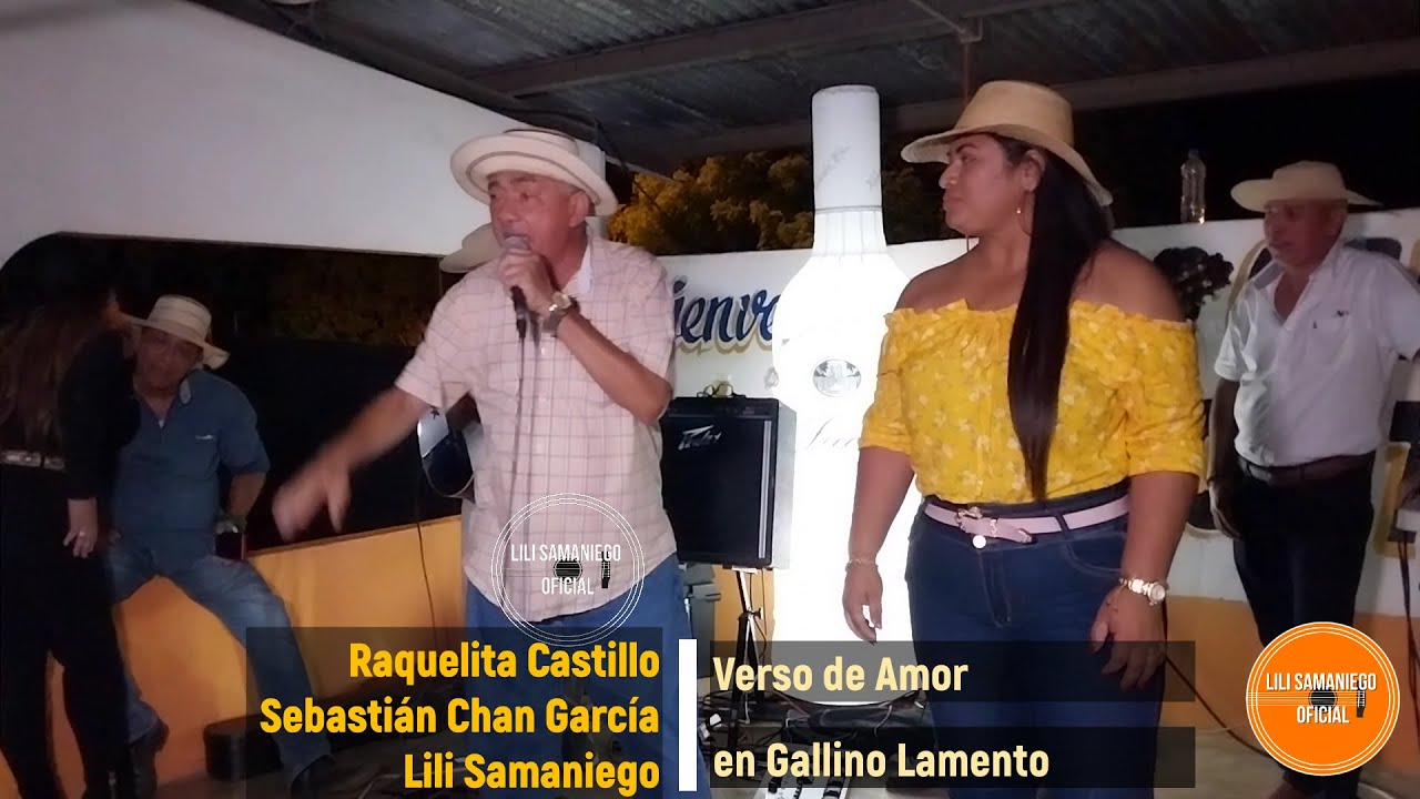 Raquelita Castillo, Chan García, Lili Samaniego. Verso de amor. Gallino Lamento.