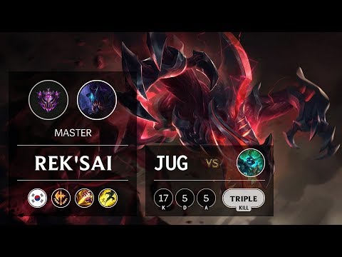 Rek'Sai Jungle vs Hecarim - KR Master Patch 9.8