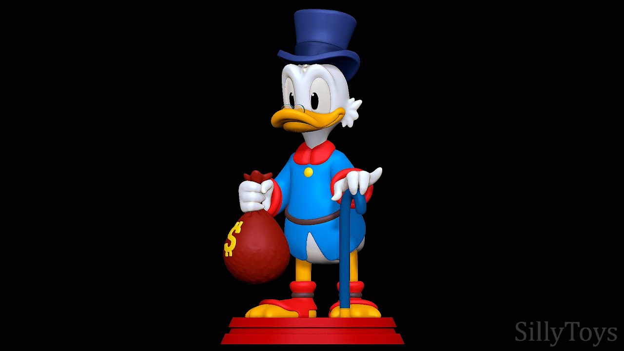 Scrooge McDuck 3D Print Model