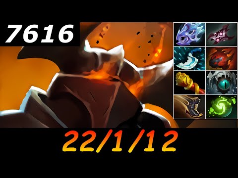 Dota 2 Chaos Knight 7616 MMR 22/1/12 (Kills/Deaths/Assists) Ranked Full Gameplay