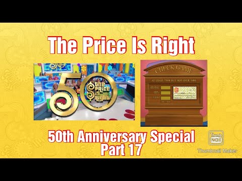 The Price Is Right 50th Anniversary Special Part 17 (Check Game)