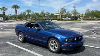 2006 Ford Mustang GT Start-Up & Convertible Top Demo