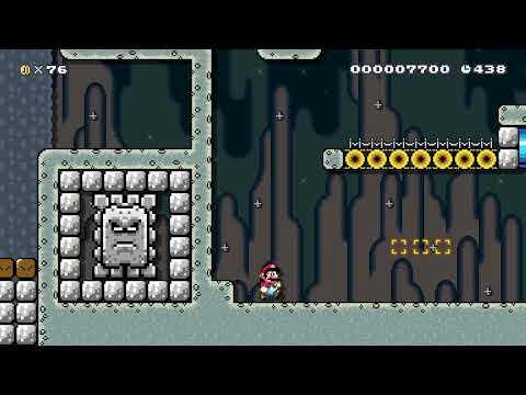 Thwomp Tunnel by Mikey_Mike 🍄Super Mario Maker 2 ✹Switch✹ #brf