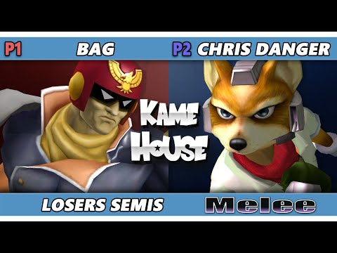 Kame House 135 LOSERS SEMIS - bag (Captain Falcon) Vs. Chris Danger (Fox) Smash Melee - SSBM