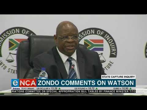 Zondo comments on Watson