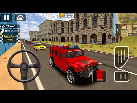 LUXURY RED HUMMER POLICE CAR | DRIFT POLICE CAR DRIVING SIMULATOR | POLICE CAR GAMES | JUTT42 GAMERZ