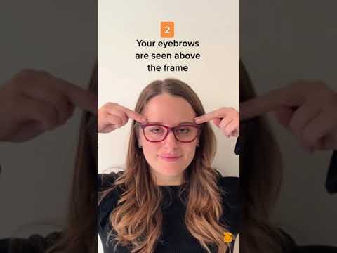 How glasses should fit on your face 👓 #glasses #howto #perfectfit #tutorial #glassesframe