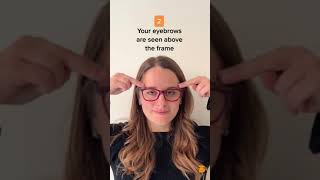 How glasses should fit on your face 👓 #glasses #howto #perfectfit #tutorial #glassesframe