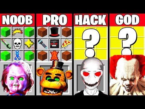 Minecraft Battle: TOP COMPILATION CRAFTING CHALLENGE - NOOB vs PRO vs HACKER vs GOD Funny Animation