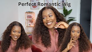 Watch me slay this romantic chocolate brown #4 water wave wig | beginner friendly | Asteria Hair