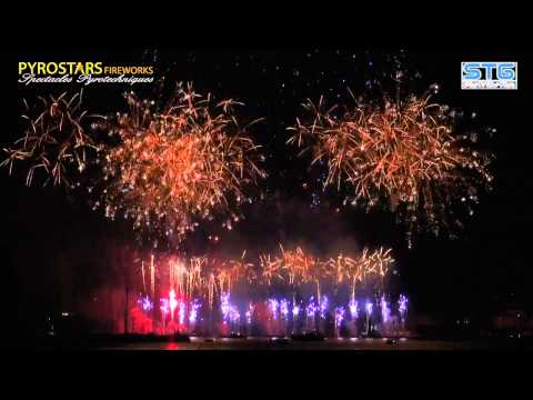 Fêtes de Genève 2012 2ième acte (B) du Grand Feu d'Artifice Eté/Automne Pyrostars Genève