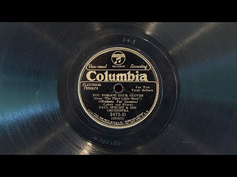You Forgot Your Gloves • Paul Specht and His Orchestra (EMG Mark Xb Oversize Gramophone)