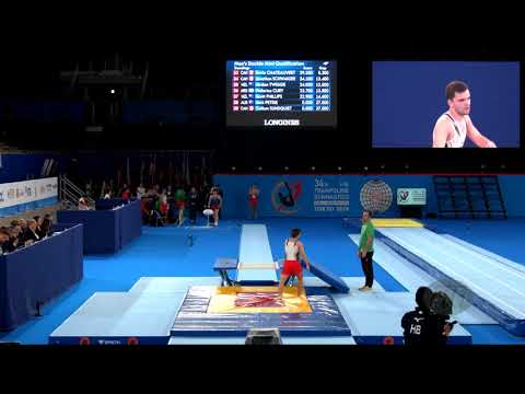 SAMPAIO ROMAO Tiago (POR) M - 2019 Trampoline Worlds, Tokyo (JPN) - Qualification Double Mini R1