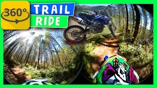 🏍 Dirt Bike VR Video 360 Trail Ride 🎥  Jones Creek 360° POV Experience