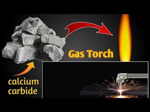 Homemade gas weldin | calcium carbide + water experiments |
