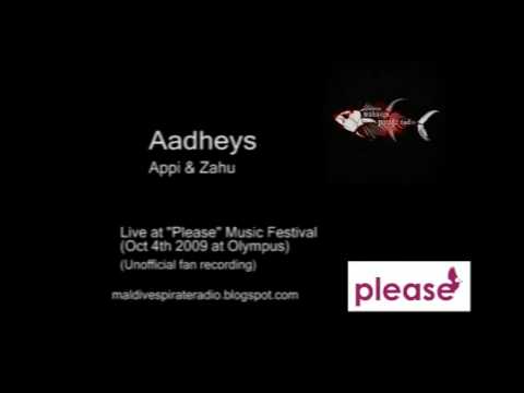 Appi & Zahu -  Aadheys Live at 'Please' Music Festival  MPR