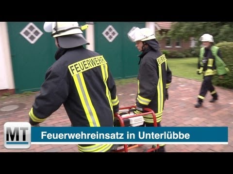 Feuerwehreinsatz in Hille-Unterlübbe