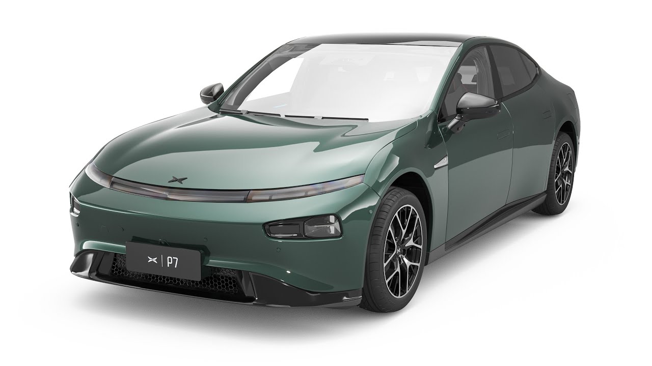 2024 Xpeng P7 With Interior 3D Model