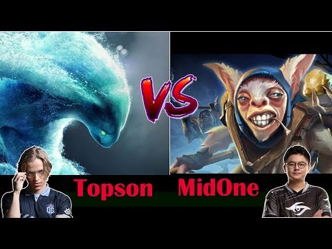 TOPSON VS MidONE - MEEPO VS MORPHLING - MIDLANE - FULLGAME  - DOTA 2 NEW PATCH 7.25