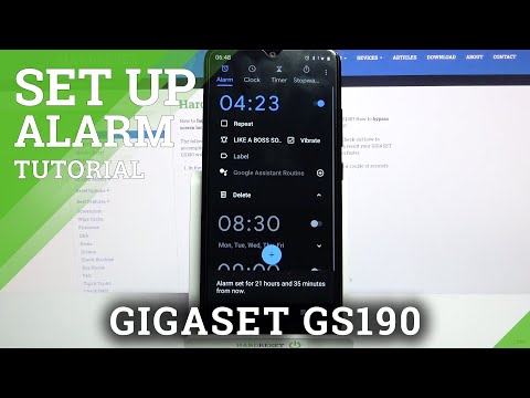 How to Manage Alarm Clock Settings on GIGASET GS190 – Add Alarm