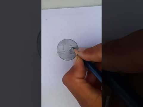 draw a coin easy #shorts #art