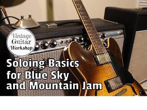 Soloing Basics for Blue Sky and Mountain Jam- Allman Brothers Lesson