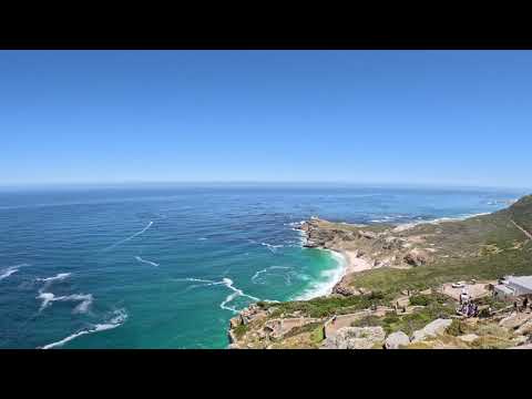 На краю Земли! Мы на мысе Кейп-Пойнт (Cape Point). Перед нами мыс Доброй Надежды!