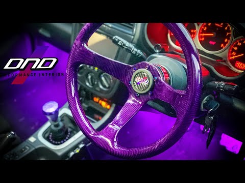 The World's First DnD Candy Purple Carbon Fiber Steering Wheel!