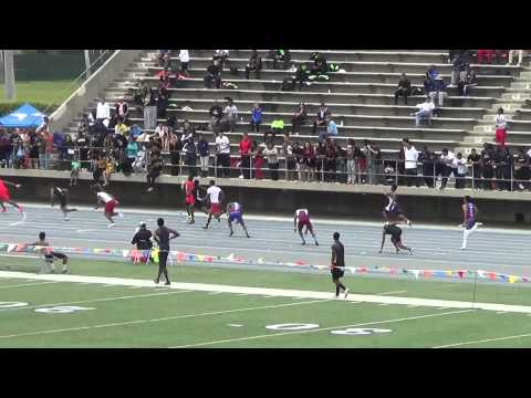 VarB 4x100m Prelims CA Relays 3-22-14 - Los Alamitos Boys